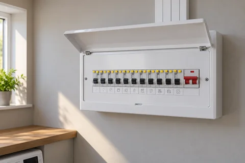 Modern consumer unit.